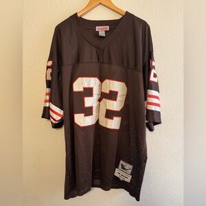Mitchell & Ness Brown Throwback Football Jersey JB #32
